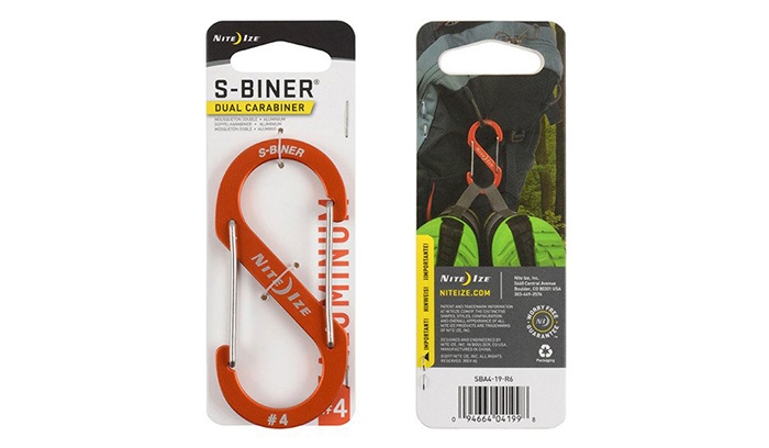 Image of Karabińczyk Nite Ize S-Biner Aluminum Dual Carabiner #4 - Orange - SBA4-19-R6