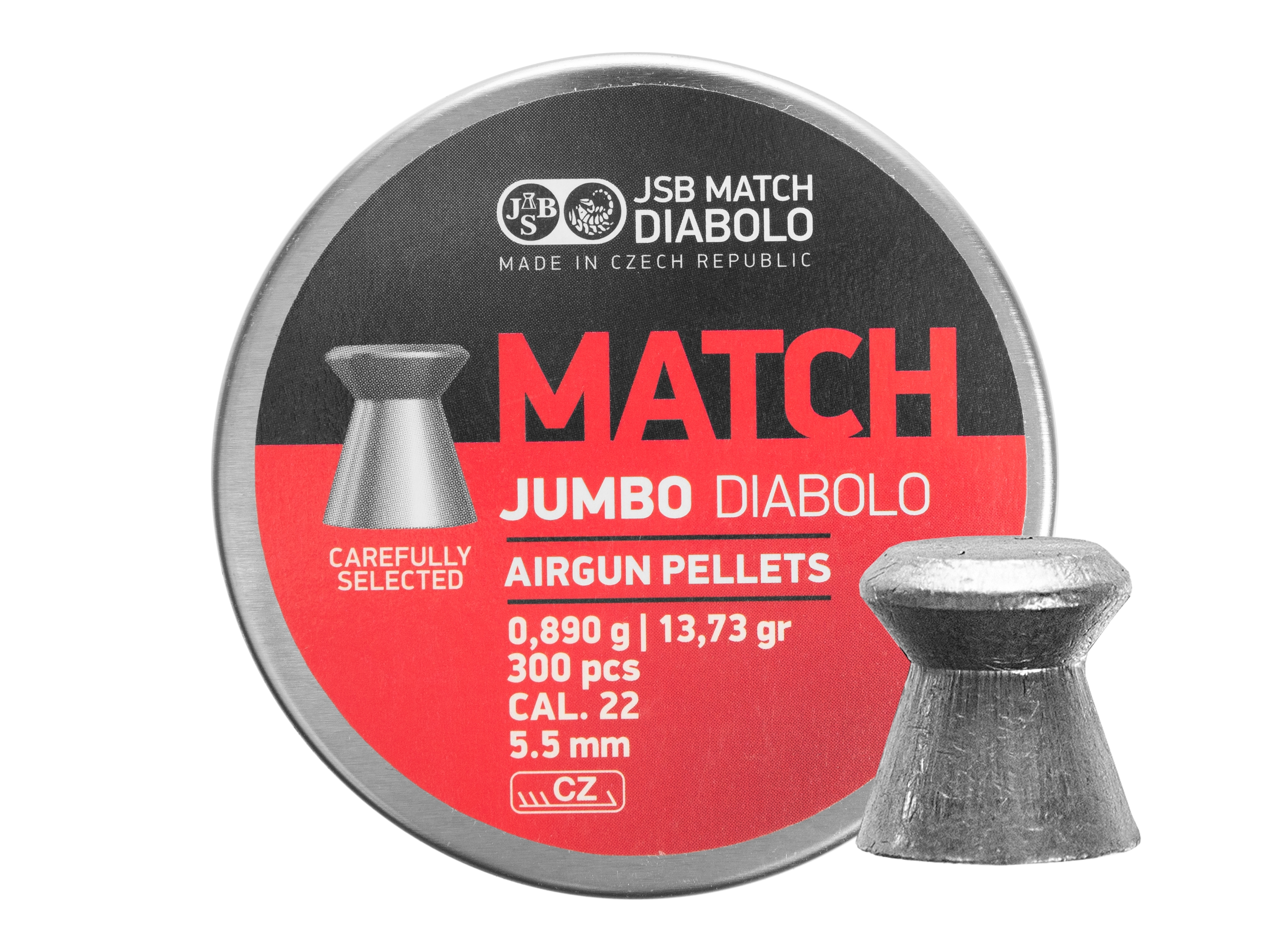 Image of Śrut 5,5 mm diabolo JSB Jumbo Match 300 (546250-300)