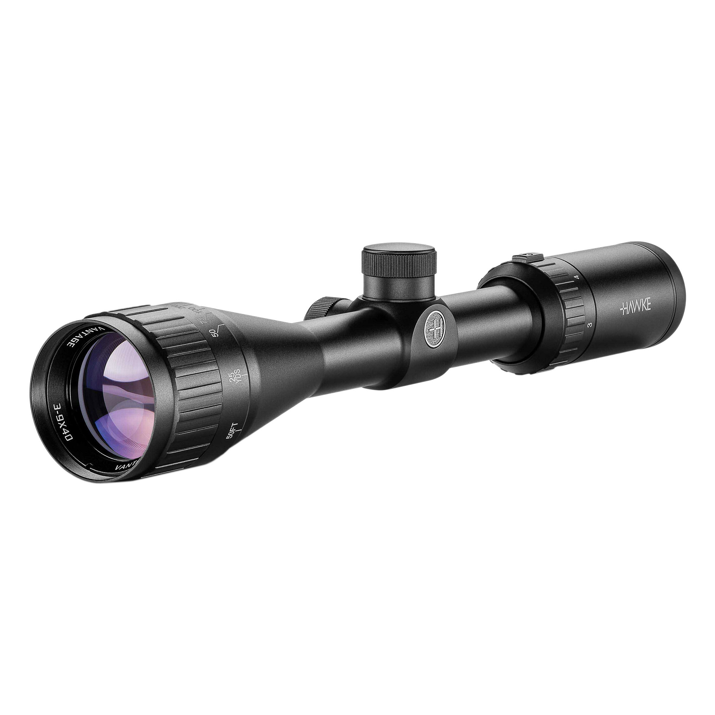 Image of Luneta celownicza Hawke Vantage 3-9x40 AO Mil Dot tubus 1" bez montażu (354-002)