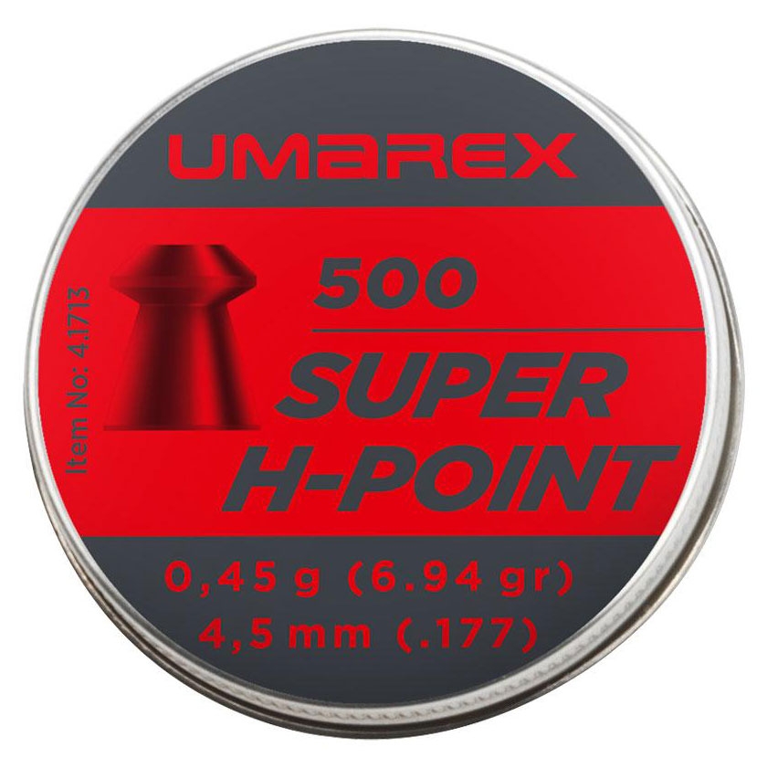 Image of Śrut 4,5 mm diabolo Umarex Super H-Point zagłębienie 4,5 mm 500 szt. z otworem (4.1713)