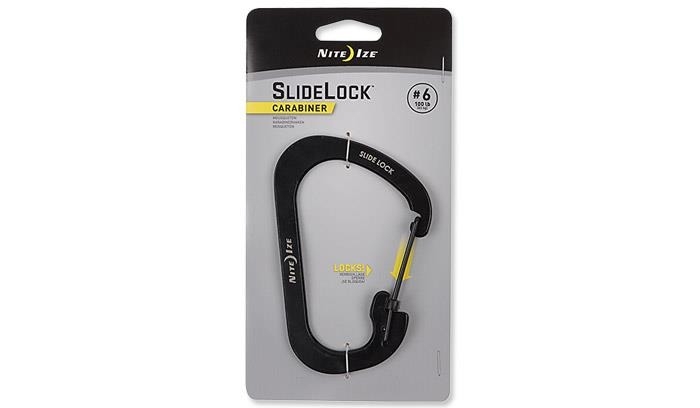 Image of Karabińczyk Nite Ize SlideLock Carabiner #6 - Czarny - CSL6-01-R6