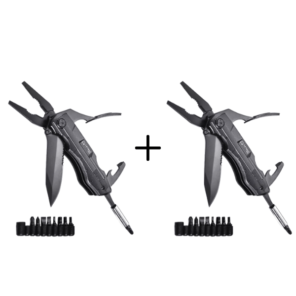 Image of 2x Multitool AZYMUT Gron - 11 narzędzi + 9 bitów + kabura (H-P224052)