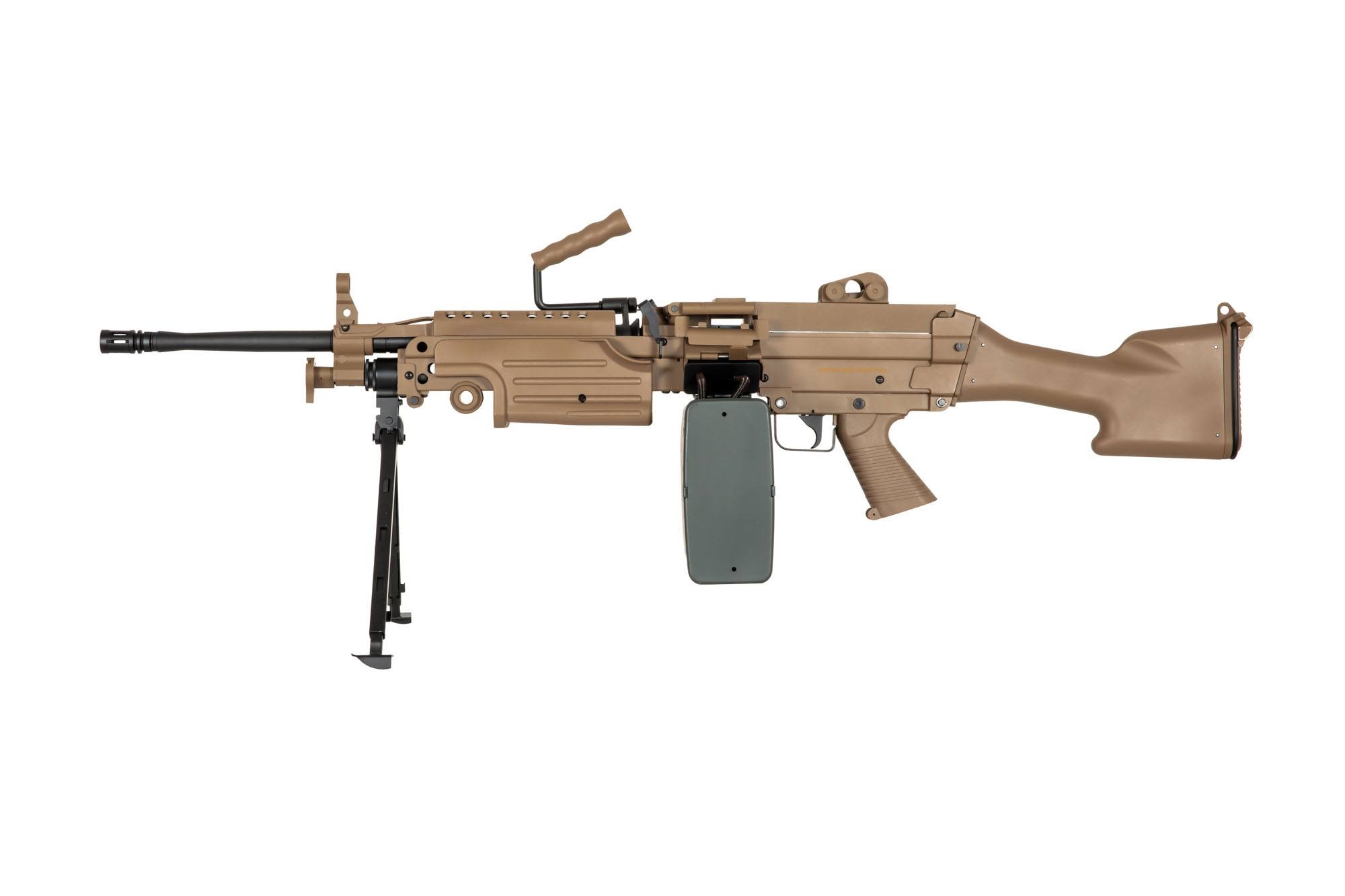 Image of Karabin maszynowy ASG Specna Arms SA-249 MK2 CORE - tan (SPE-01-028614)