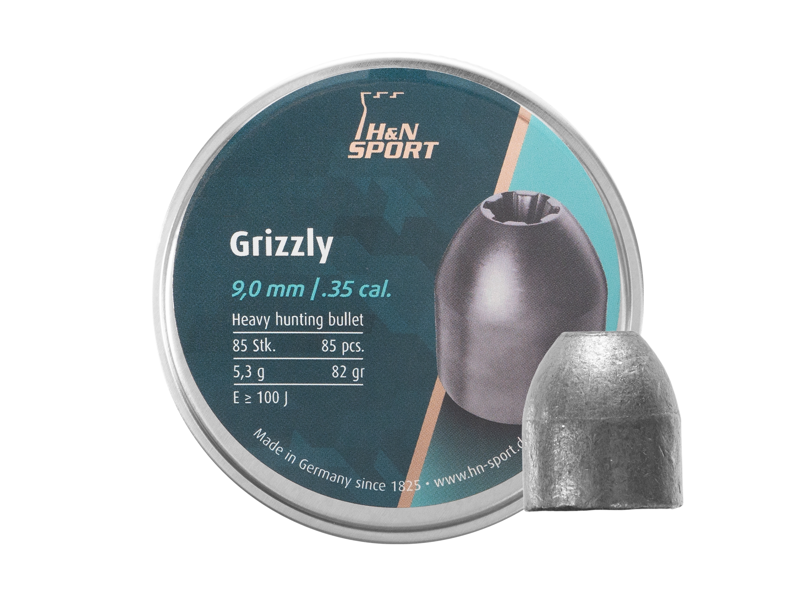 Image of Śrut 9 mm diabolo H&N Grizzly 85 szt. (051-098)