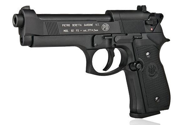 Image of Pistolet wiatrówka BERETTA 92 FS 4,5 mm Diabolo gwint 8-strzał. CO2 (419.00.00)