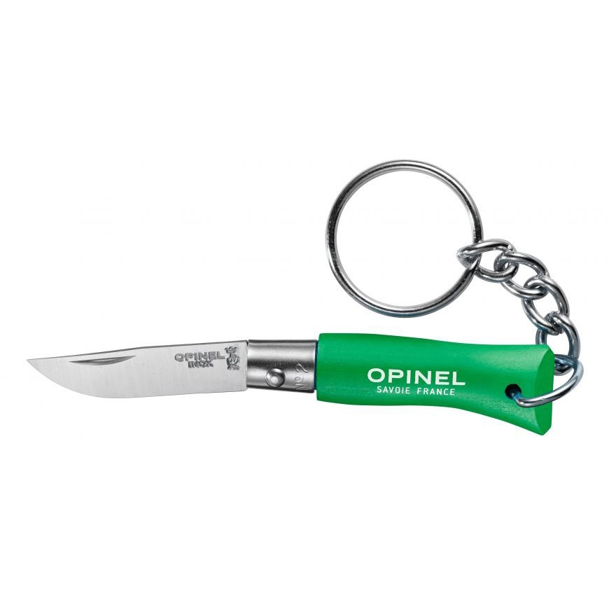 Image of Nóż brelok Opinel Colorama 02 inox grab zielony (002273)