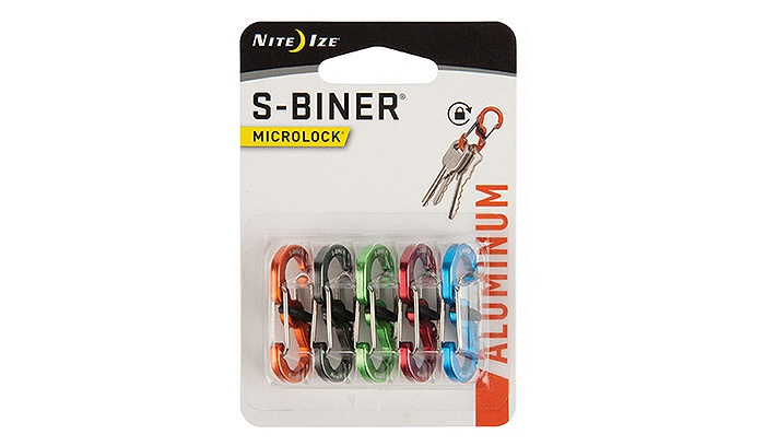 Image of Karabińczyk Nite Ize S-Biner MicroLock Aluminum - 5 Pack - Assorted LSBMA-A2-5R7