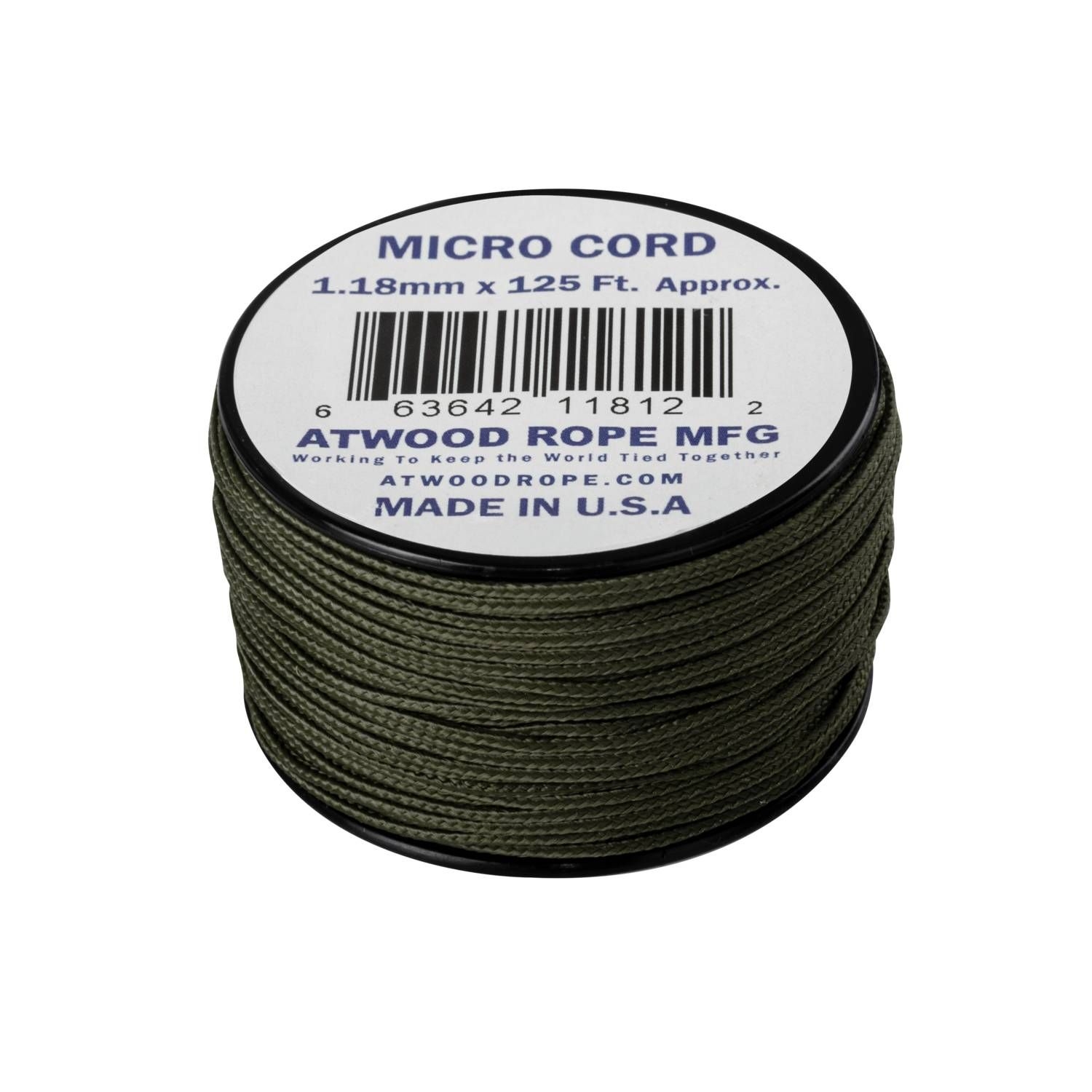 Image of Linka Micro Cord ATWOOD (1.18mm/38m) oliwkowa (CD-MC1-NL-32)