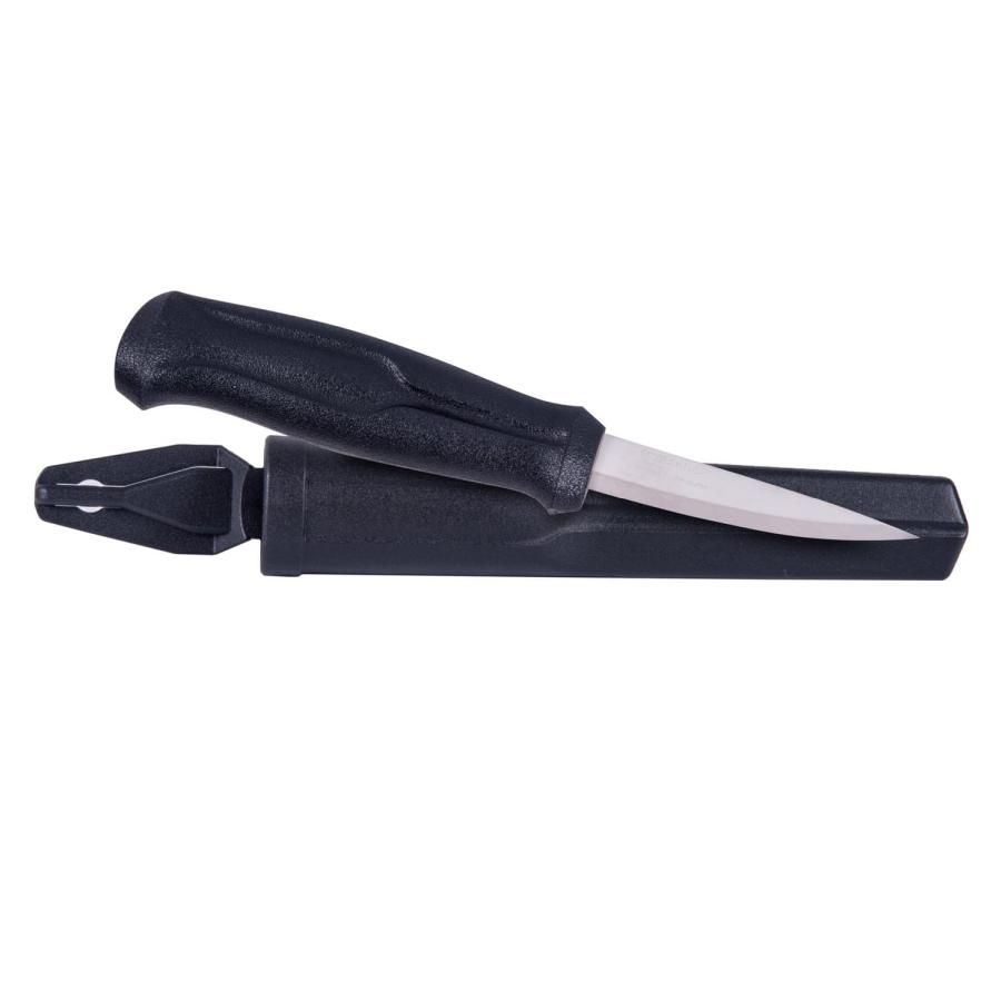 Image of Nóż Morakniv Woodcarving Basic - Stainless Steel - Czarny-Black (ID 12658) (NZ-WCB-SS-01)