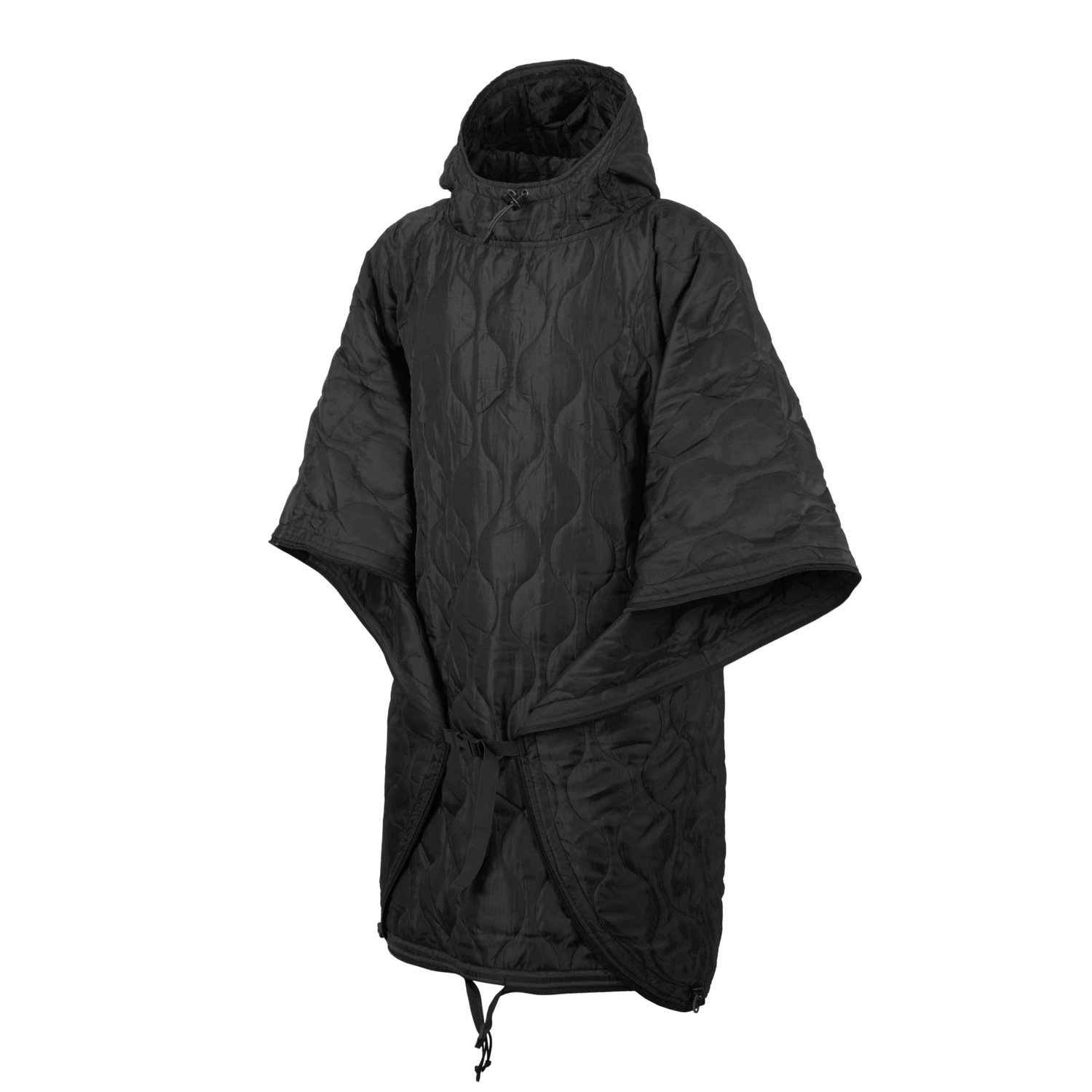 Image of Poncho pałatka peleryna HELIKON SWAGMAN ROLL Basic - Polyester - Czarny - One Size (PO-SRB-PO-01)