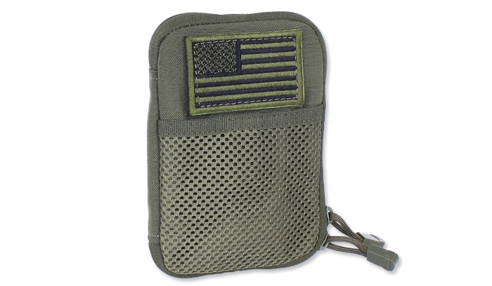 Image of Ładownica Pocket Pouch + US Flag Patch - Zielony OD - MA16-001 - Condor