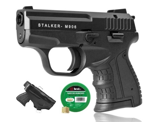 Image of zestaw pistolet hukowy stalker m906 + kabura + naboje 100szt