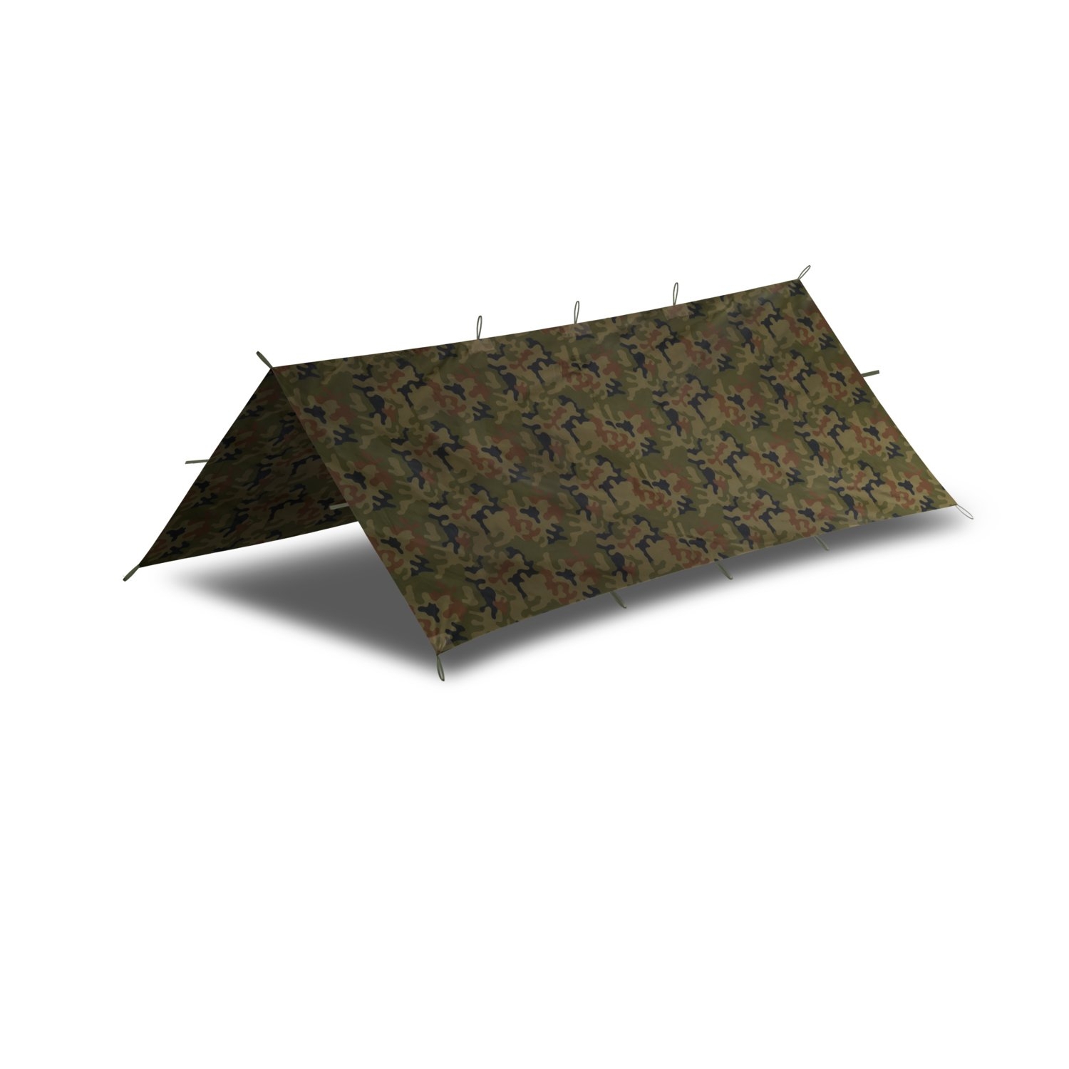 Image of Tarp turystyczny płachta biwakowa 2m x 2,5m HELIKON PL Woodland (PO-STS-PO-04)