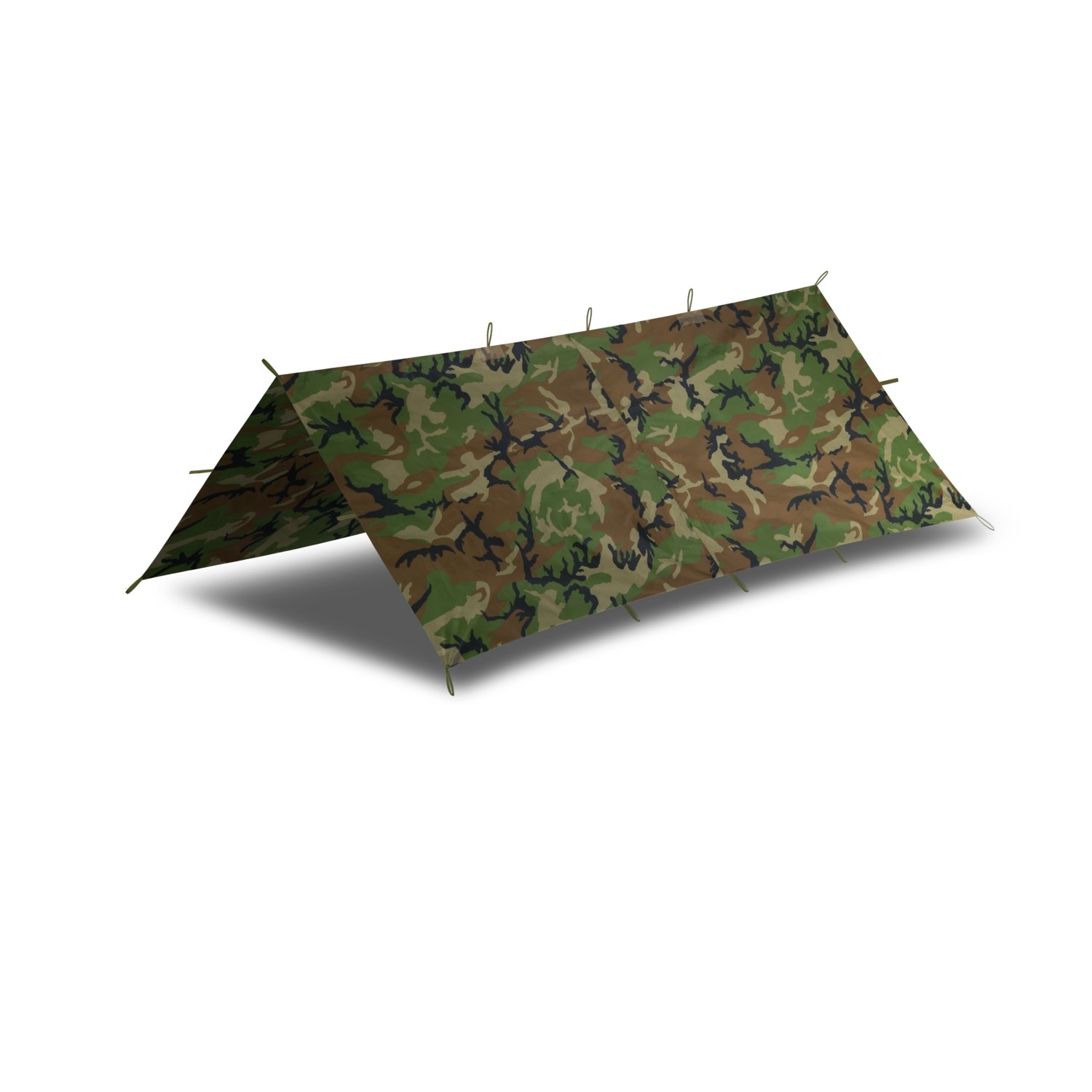 Image of Tarp turystyczny płachta biwakowa 2m x 2,5m HELIKON US Woodland (PO-STS-PO-03)