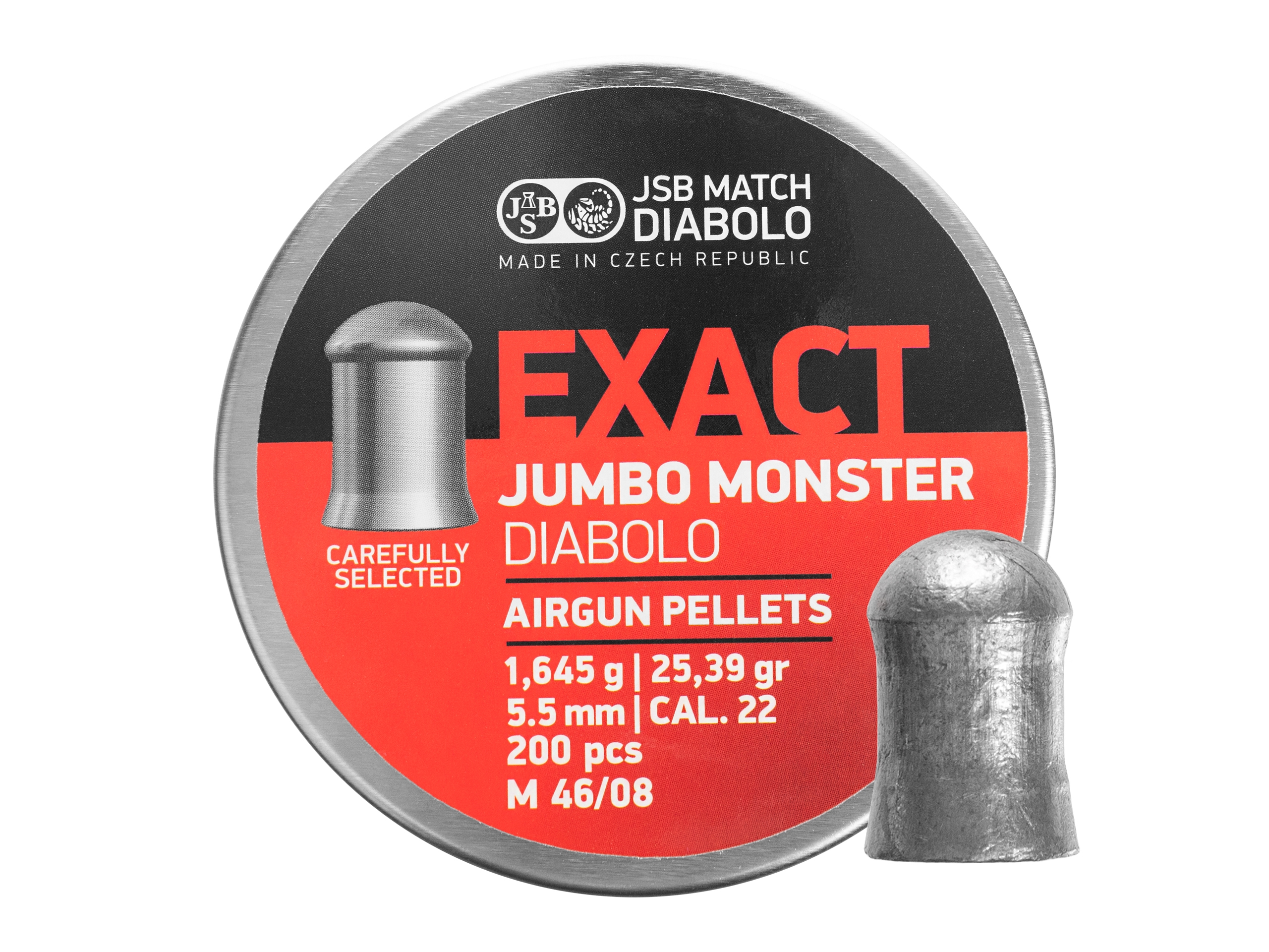 Image of Śrut 5,52 mm diabolo JSB Exact Jumbo Monster 200 półokrągły (546288-200)