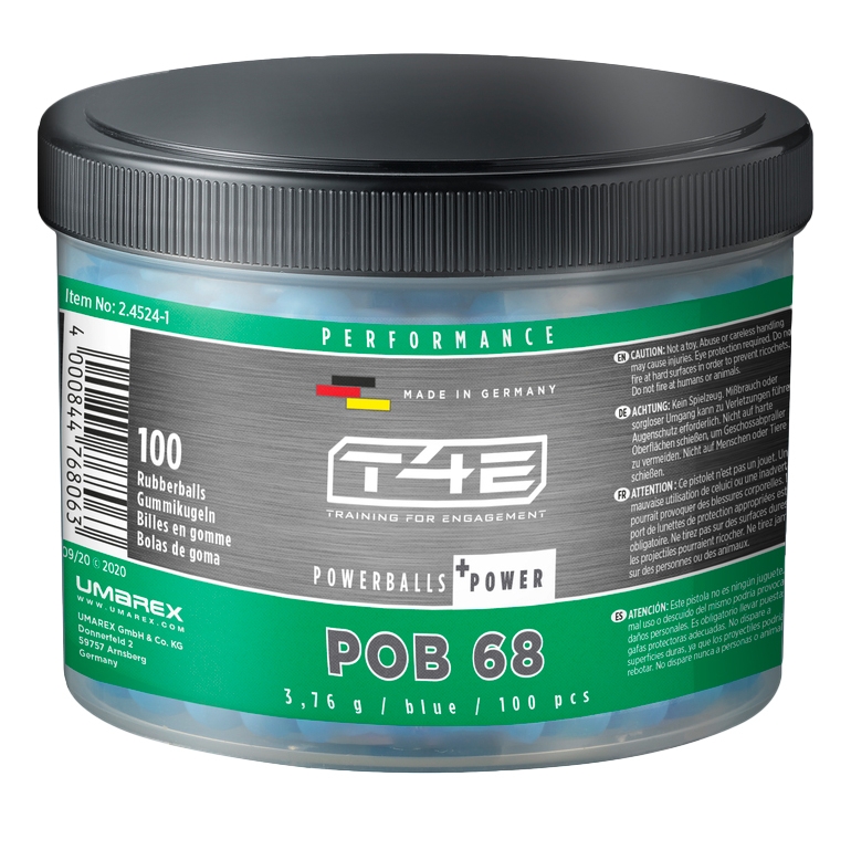 Image of Kulki gumowe T4E Performance POB kal. .68 100 szt. (2.4524-1)