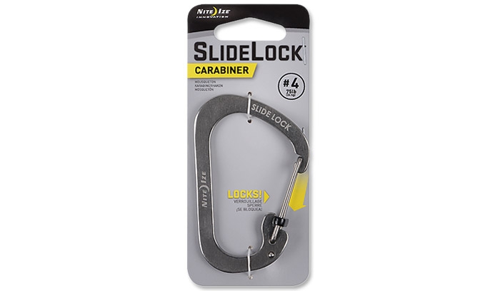 Image of Karabińczyk Nite Ize SlideLock Carabiner #4 - Stalowy - CSL4-11-R6