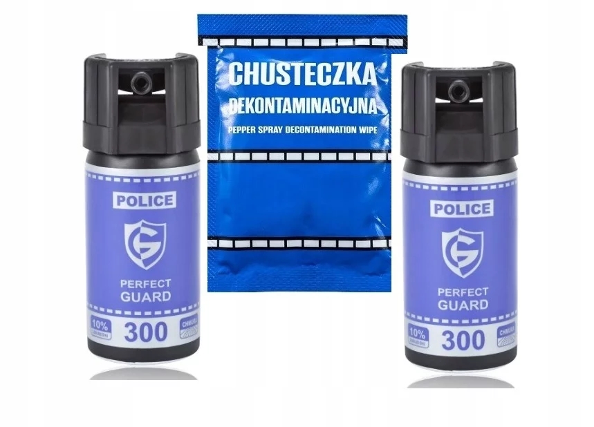 Image of Gaz pieprzowy Guard 300 40ml x2 + chusteczka zestaw