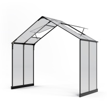 Moduł przedłużający do oranżerii ogrodowej ProGlass Classic Compact, 3,8 m², szkło hartowane 4 mm, aluminium, czarny