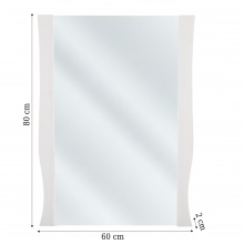 Image of lustro do łazienki elisabeth 60 cm białe
