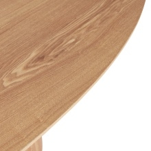 Stół do jadalni Solan, owalny, drewniany
