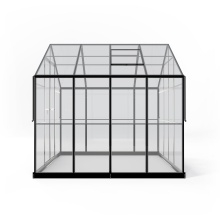 Oranżeria ogrodowa ProGlass Classic Compact 7,7 m² z fundamentem, szkło hartowane 4 mm, aluminium, czarna