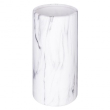 Wazon dekoracyjny Olimpo 20 cm biały efekt marmuru