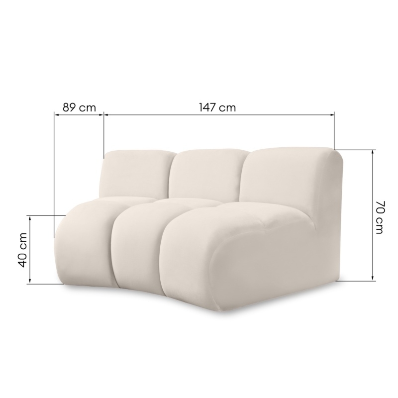 Element narożny do narożnika modułowego Royal