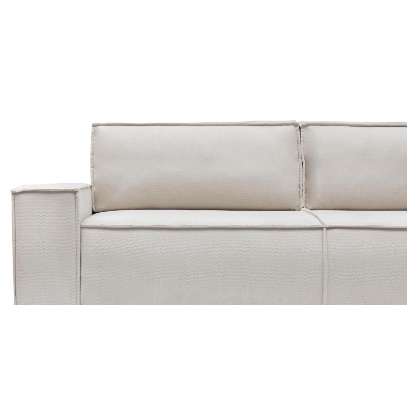 Image of Sofa rozkładana z pojemnikiem Fiord jasnobeżowa