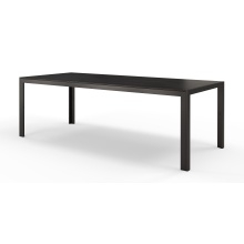 Stół ogrodowy Rillo 150 cm, aluminiowy, czarny, polywood
