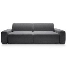 Image of Sofa rozkładana Bouli z pojemnikiem ciemnoszara