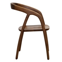 Image of Krzesło drewniane Sande zaokrąglone, naturalne, drewno tekowe