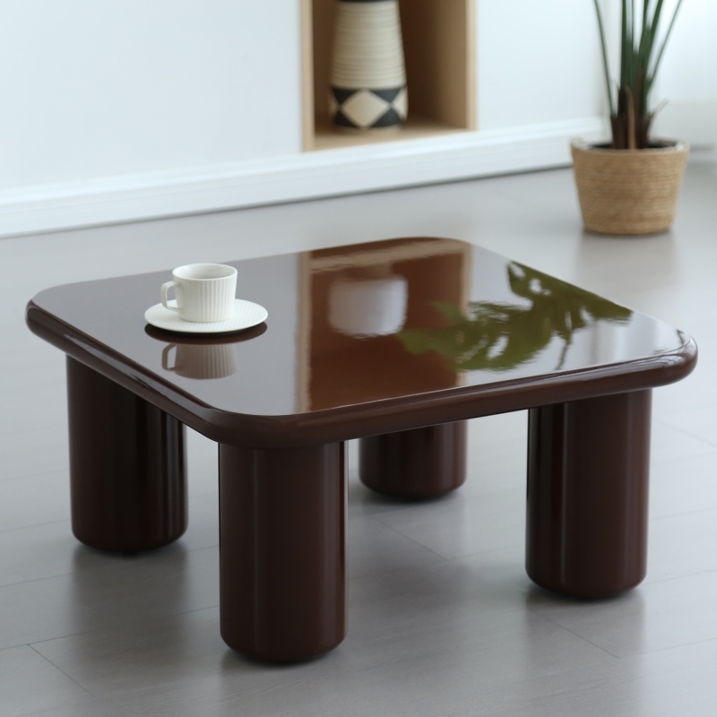 Image of Stolik kawowy Cherry 70 cm, chocolate, glossy
