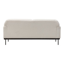 Sofa dwuosobowa Anderson biała, boucle