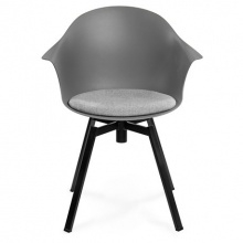 Krzesło obrotowe altea z podłokietnikami szare
