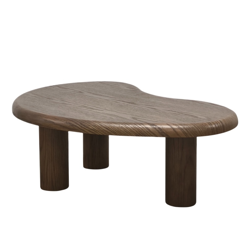 Zestaw stolików Sirocco, dąb ciemny, obłe kształty