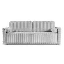 Image of Sofa rozkładana Grubs z pojemnikiem, jasnoszara, sztruks