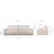 Image of Sofa rozkładana Bouli z pojemnikiem