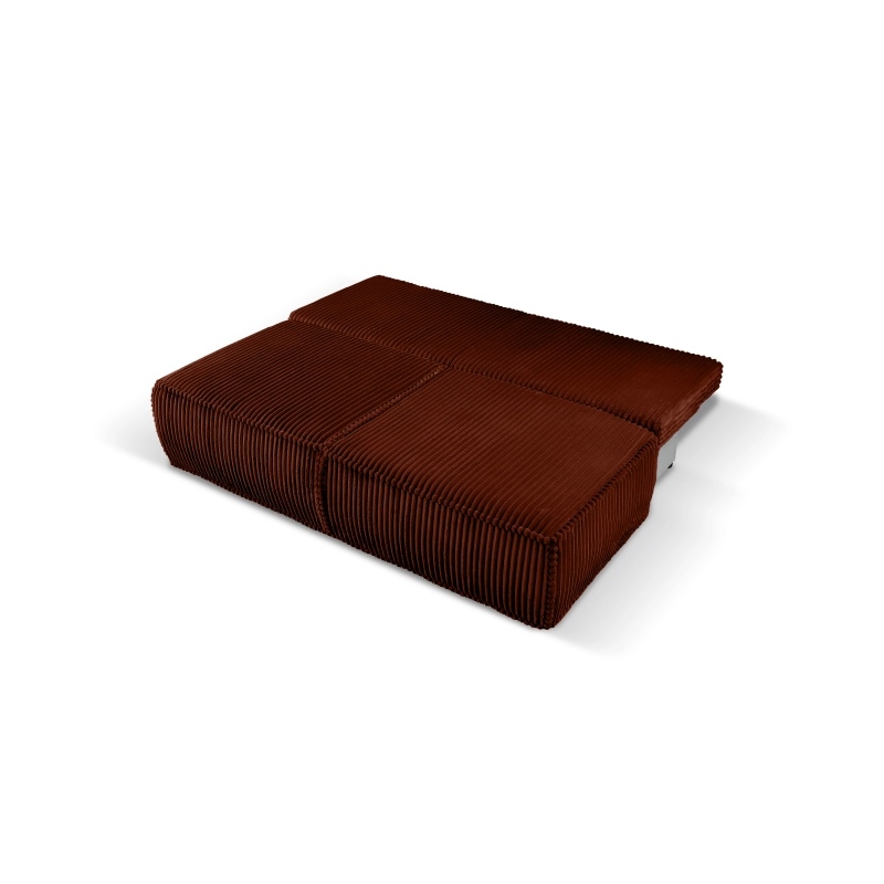 Image of Sofa rozkładana Sofuto z pojemnikiem, miedziana, sztruks