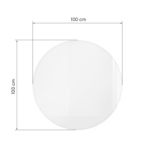 Image of Lustro wiszące z oświetleniem LED Andrea, 100 cm, okrągłe, Anti-Fog