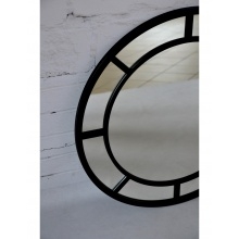 Image of lustro dekoracyjne okrągłe z czarnymi szprosami viljandi