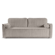 Image of Sofa rozkładana Grubs z pojemnikiem, szarobeżowa, sztruks