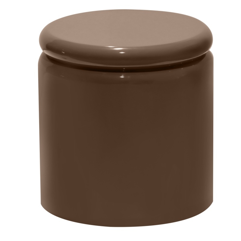 Stolik boczny Lue 40 cm, jasnobrązowy, mocha, glossy