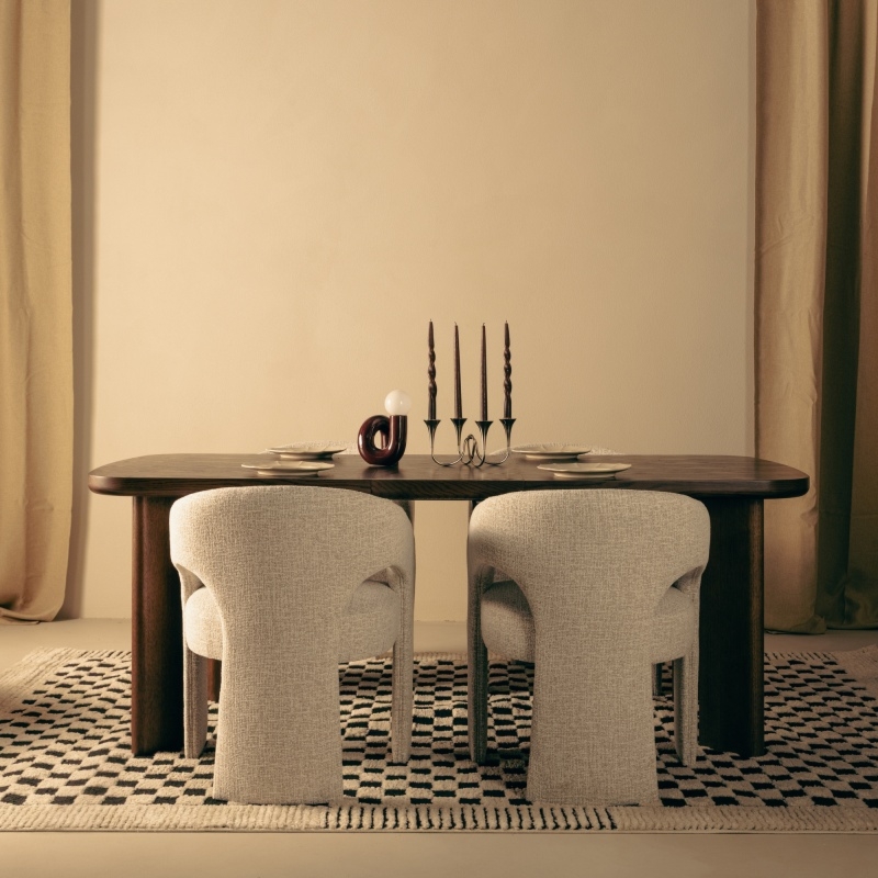 OU-2127 Stół rozkładany Marbella 160-200 cm, prostokątny, dąb ciemny