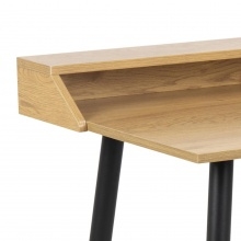 Image of biurko 100 cm joe dziki dąb/czarne nogi