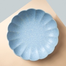 Image of Talerz porcelanowy, głęboki Woda, 26 cm, niebieski