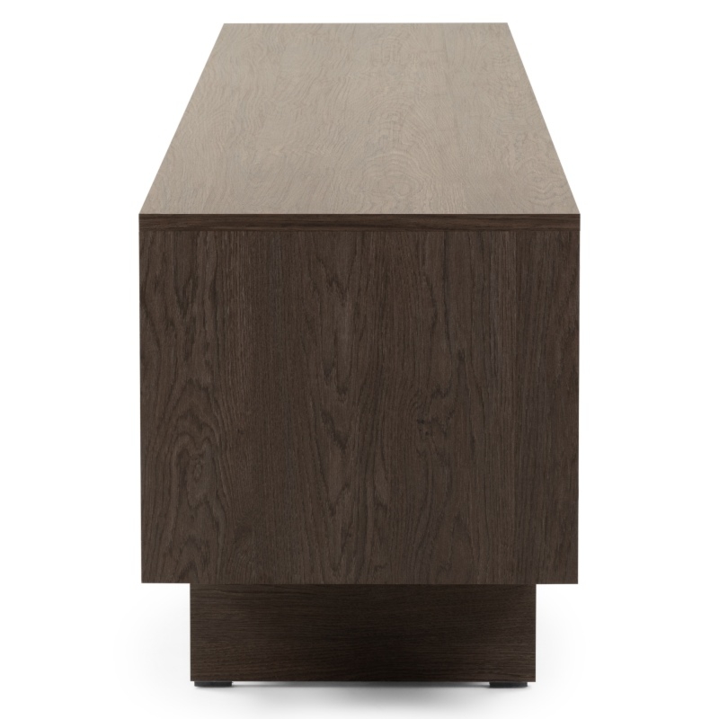 Dwudrzwiowa szafka RTV z szufladą Kanso, Dąb Baltic Storm