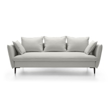 Sofa rozkładana Gloss, z pojemnikiem, szara