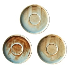 Spodek do filiżanki Brassi, 13,5 cm, porcelanowy, turkusowo-brązowy