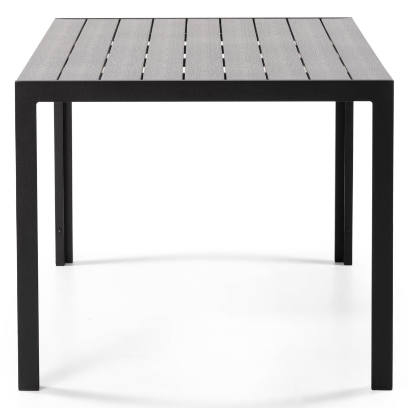 OU-1259 Stół ogrodowy Rillo 190 cm, aluminiowy, czarny, polywood